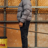 Steel Grey Kabru Hooded Puffer Jacket