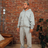 Grey RMDY. Zip Hoodie