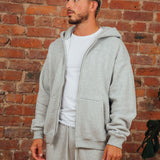 Grey RMDY. Zip Hoodie