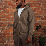 Washed Coffee RMDY. Zip Hoodie