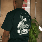 Dark Green Cowboy Graphic Tee