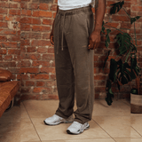 Washed Coffee RMDY. Straight Leg Joggers