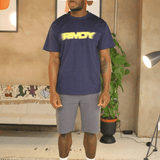 Midnight Navy Blurred RMDY. Graphic Tee