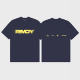 Midnight Navy Blurred RMDY. Graphic Tee