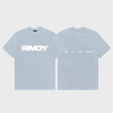 Pastel Blue Blurred RMDY. Graphic Tee
