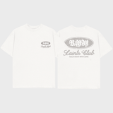 Saints Club White Graphic Tee