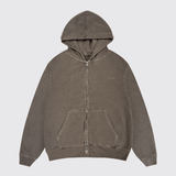 Washed Coffee RMDY. Zip Hoodie