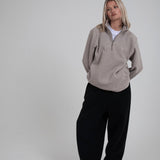 Stone 1/4 Zip Fleece Jacket