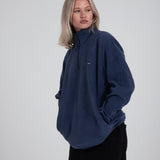 Deep Petrol 1/4 Zip Fleece Jacket